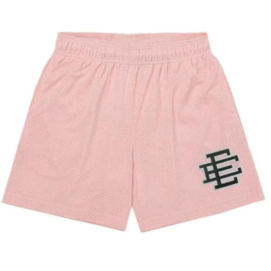 Pink Basic Mesh Shorts