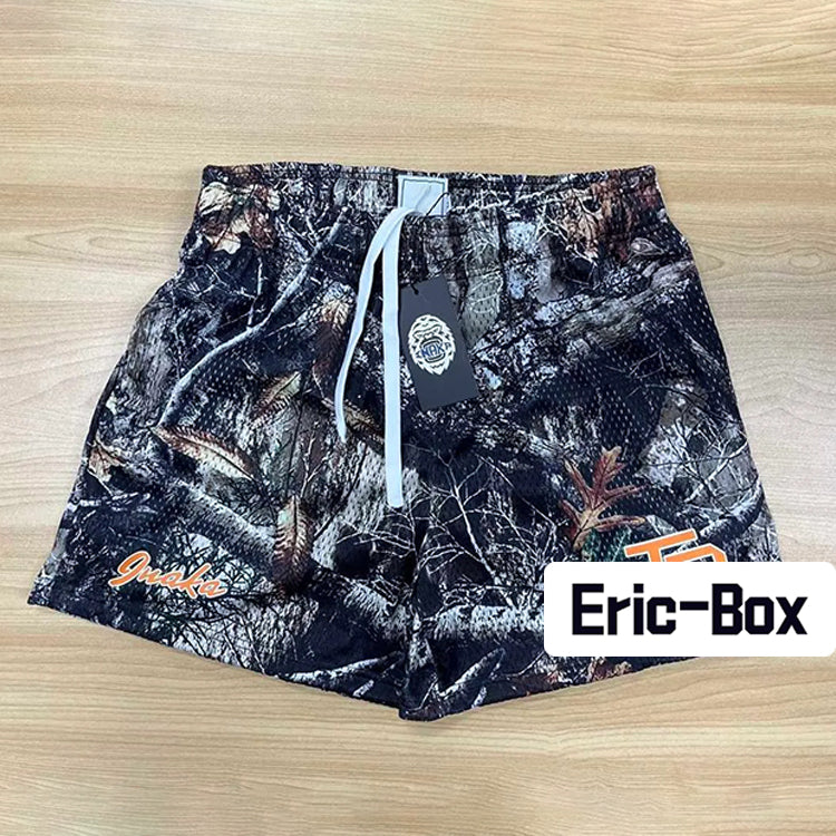 Camo Black Mesh Shorts