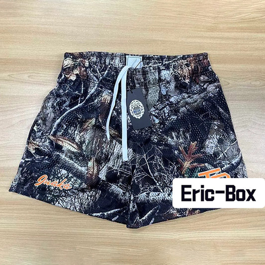 Camo Black Mesh Shorts