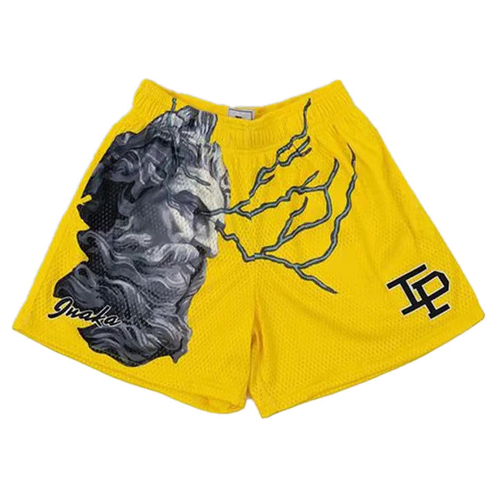 Head Yellow Mesh Shorts