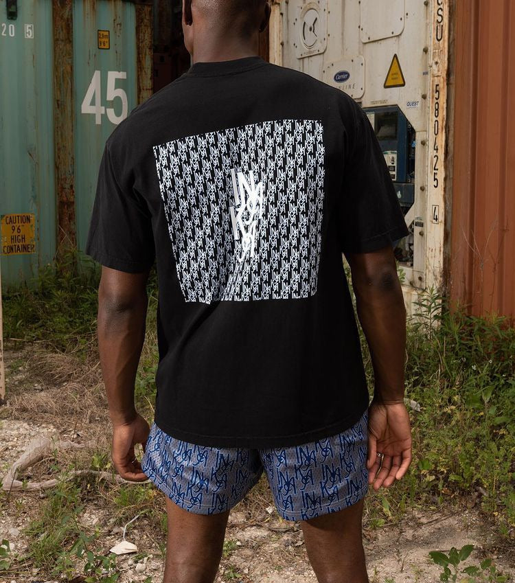 Blue LOGO GYM Mesh Shorts