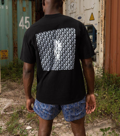 Blue LOGO GYM Mesh Shorts