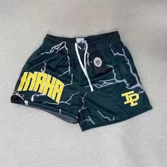 Lightning Green Mesh Shorts
