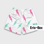 Lightning Bolt Print White