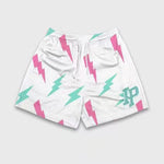Lightning Bolt Print White