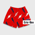 Lightning Bolt Print Red
