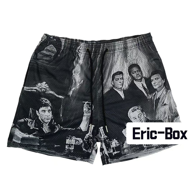 Vintage Mobster Mesh Shorts