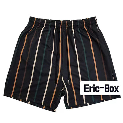 Vertical Stripe Mesh Shorts