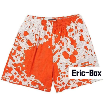 Ink Orange Mesh Shorts