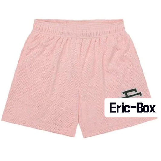 Pink Basic Mesh Shorts