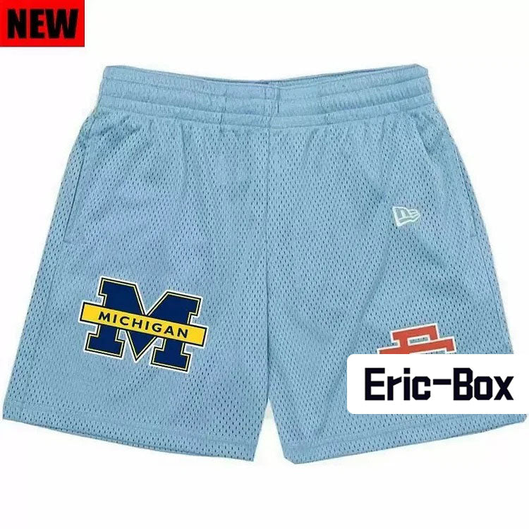 MICHIGAN Sky Blue Mesh Shorts