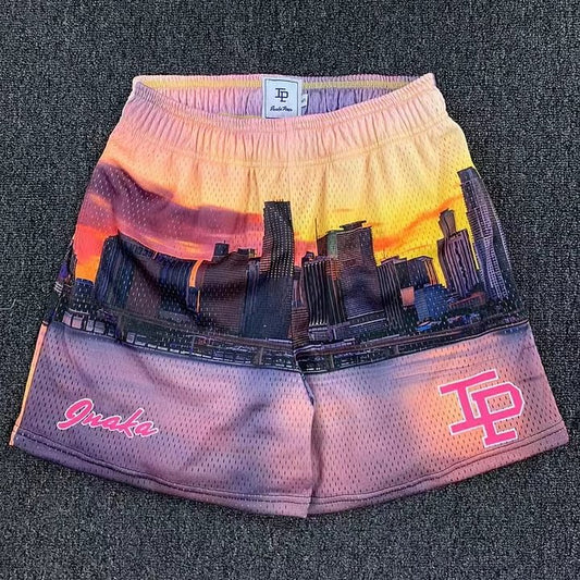 Miami Skyline Mesh Shorts