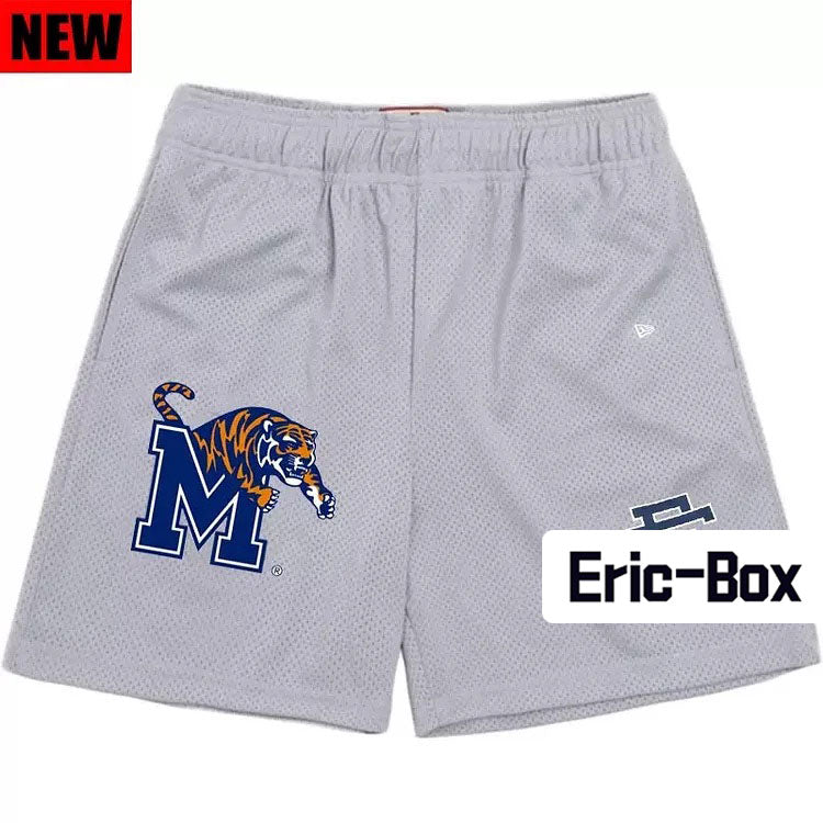 Tiger M Grey Mesh Shorts