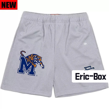Tiger M Grey Mesh Shorts